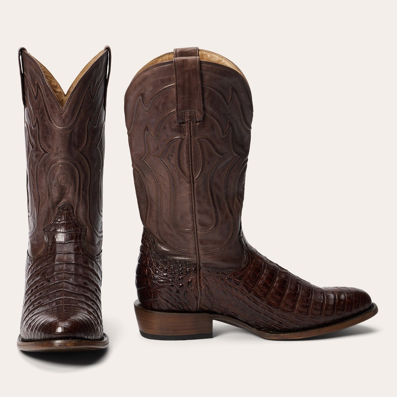 Holliday Caiman Boots Tobacco 7 D
