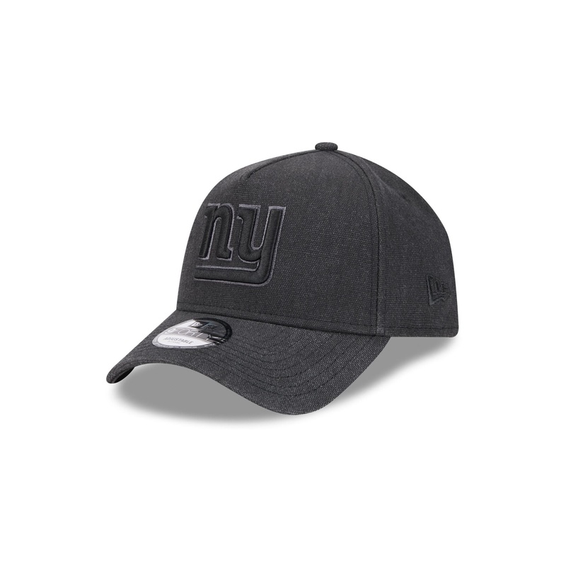 New York Giants Logo Essentials Black 9FORTY A-Frame Snapback Hat One Size