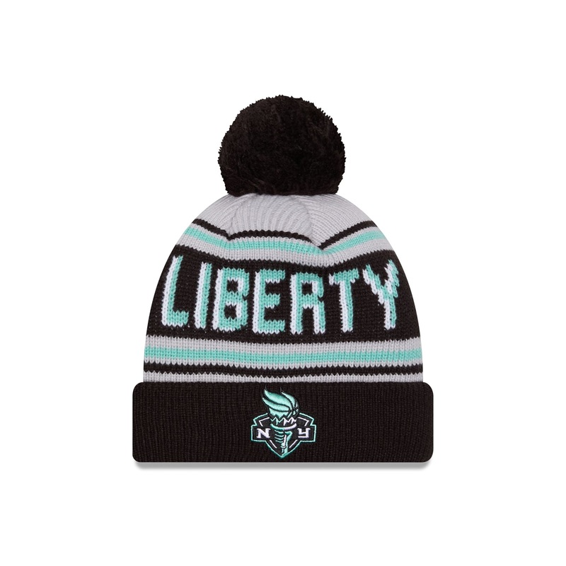 New York Liberty 2024 Team Pom Knit Hat One Size