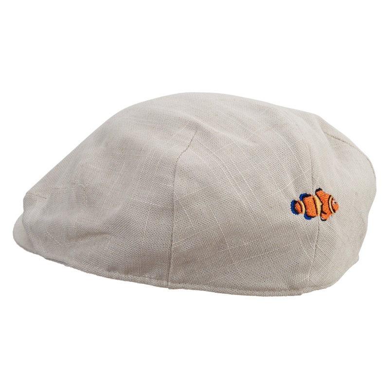 Ocellaris Clownfish Big Size Men’s Linen Ivy Cap Beige XL-2XL
