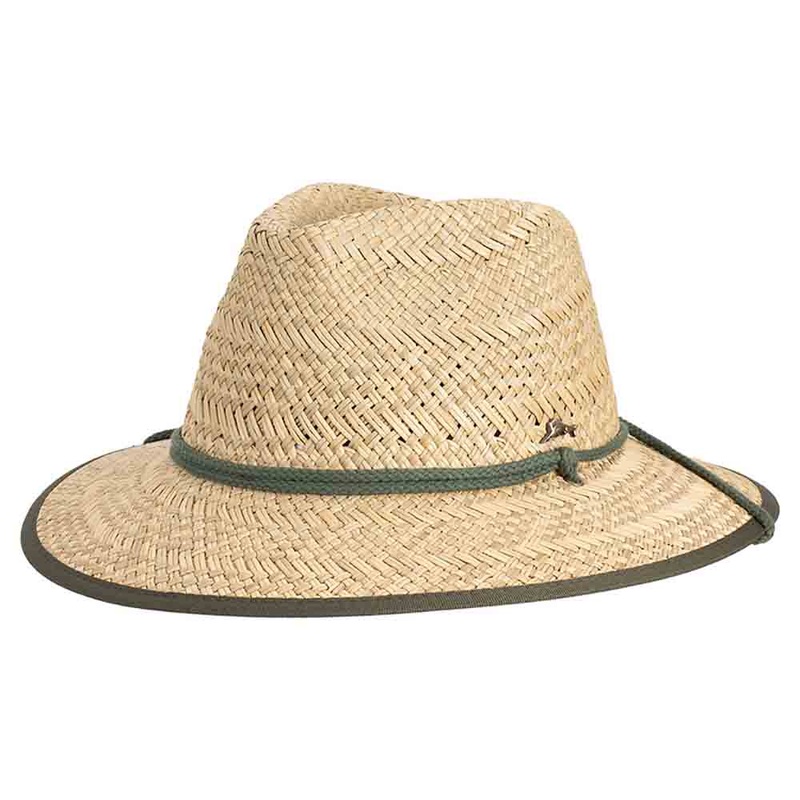 Penida Rush Straw Safari Hat with Chin Cord – Tommy Bahama Natural S/M (56-57 cm)