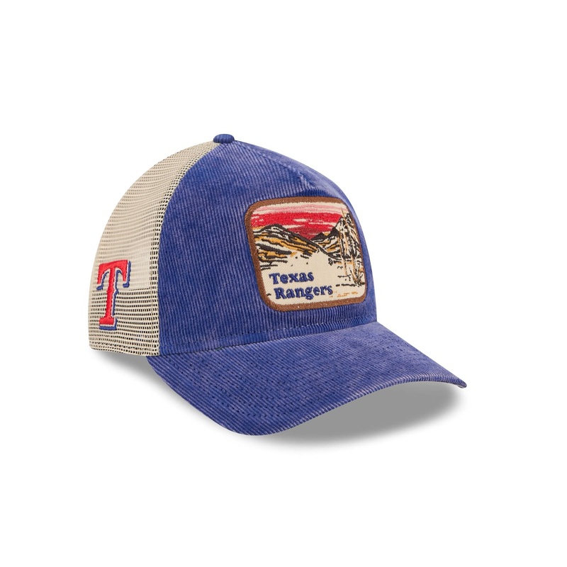 Texas Rangers Vintage Landscape 9TWENTY A-Frame Trucker Hat One Size