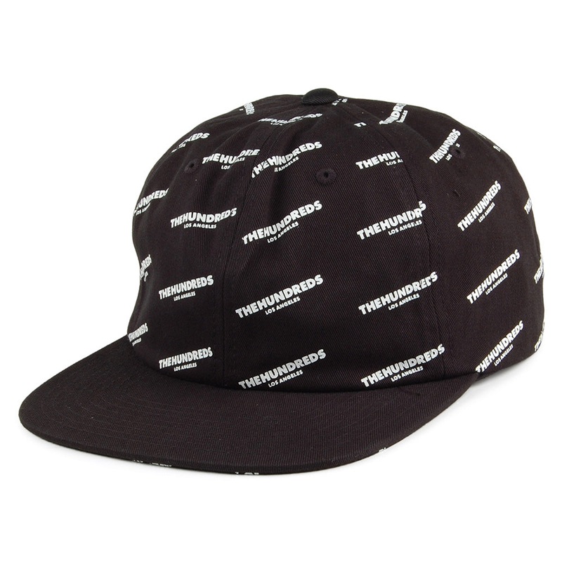 The Hundreds Pierce Snapback Cap – Black Adjustable