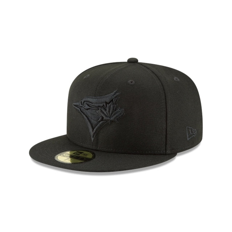 Toronto Blue Jays Blackout Basic 59FIFTY Fitted Hat 6 7/8