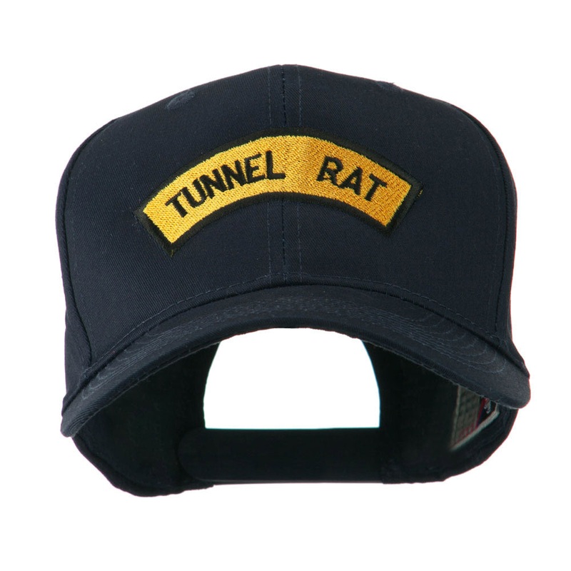 Vietnam War Tunnel Rat Badge Embroidered Cap Navy One Size