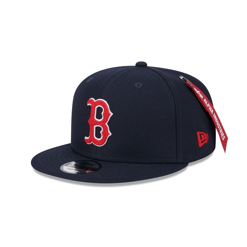 Alpha Industries x Boston Red Sox Navy 9FIFTY Snapback Hat One Size