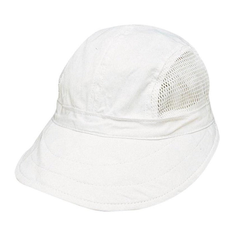Amazon Cotton Facesaver Cap with Mesh Side – Dorfman Hats White