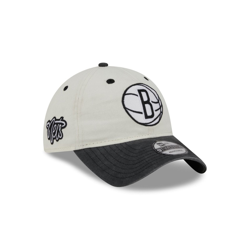 Brooklyn Nets Classic Sidescript 9TWENTY Adjustable Hat One Size