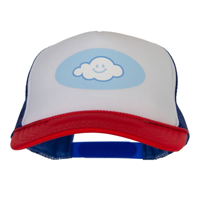Cloud Nine Heat Transfer Foam Panel Mesh Snapback White Royal One Size