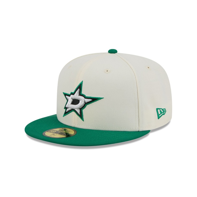 Dallas Stars Chrome White 59FIFTY Fitted Hat 7