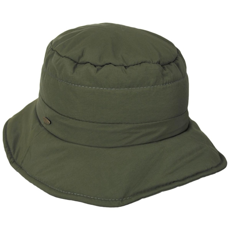 Darina Nylon Puffer Rain Bucket Hat BLACK ONE SIZE FITS MOST