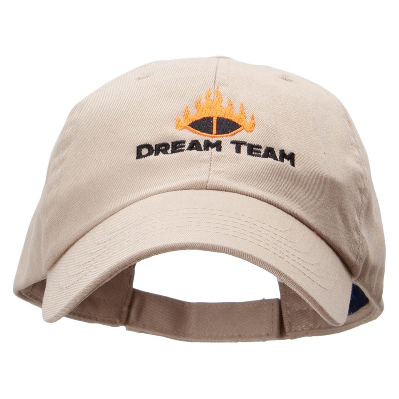 Dream Team Low Profile Pet Spun Washed Cap Khaki One Size