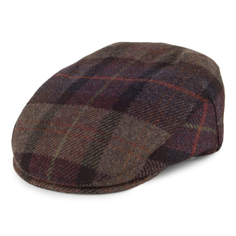 Failsworth Hats Cambridge Wool Flat Cap – Brown Multi 55
