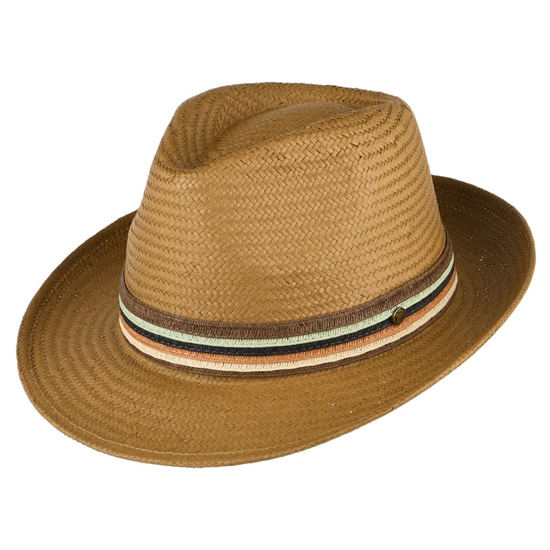 Failsworth Hats Monaco Toyo Straw Fedora Hat – Tobacco S