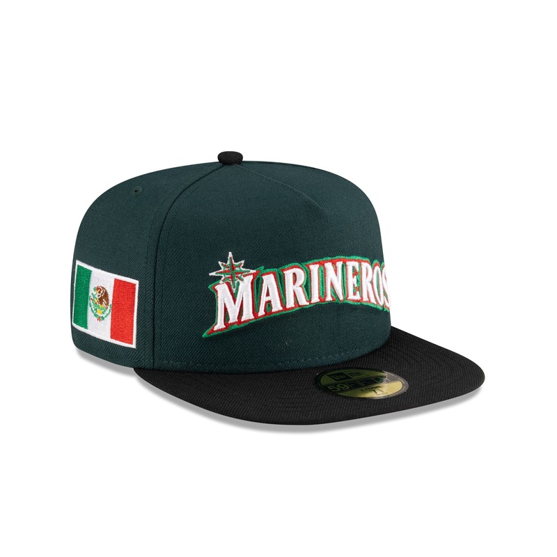 Just Caps Cinco de Mayo Seattle Mariners 59FIFTY A-Frame Fitted Hat 7