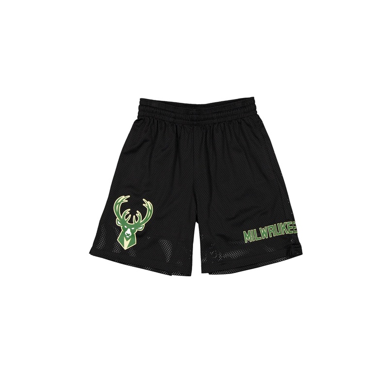 Milwaukee Bucks Mesh Black Shorts S