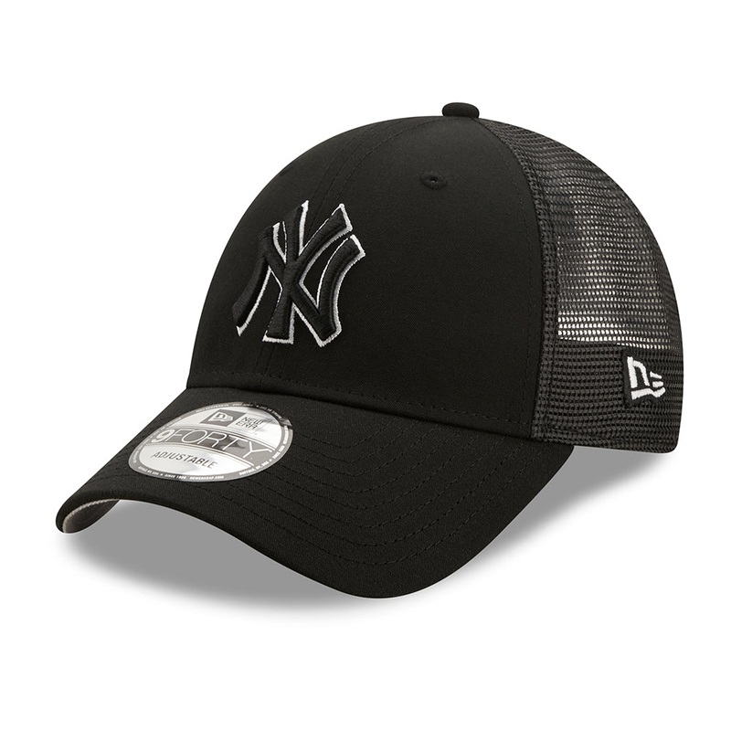New Era 9FORTY New York Yankees Trucker Cap – MLB Home Field – Black Adjustable