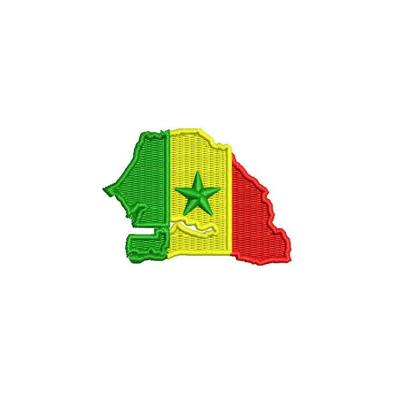 Senegal Country Flag Map Default Title One Size