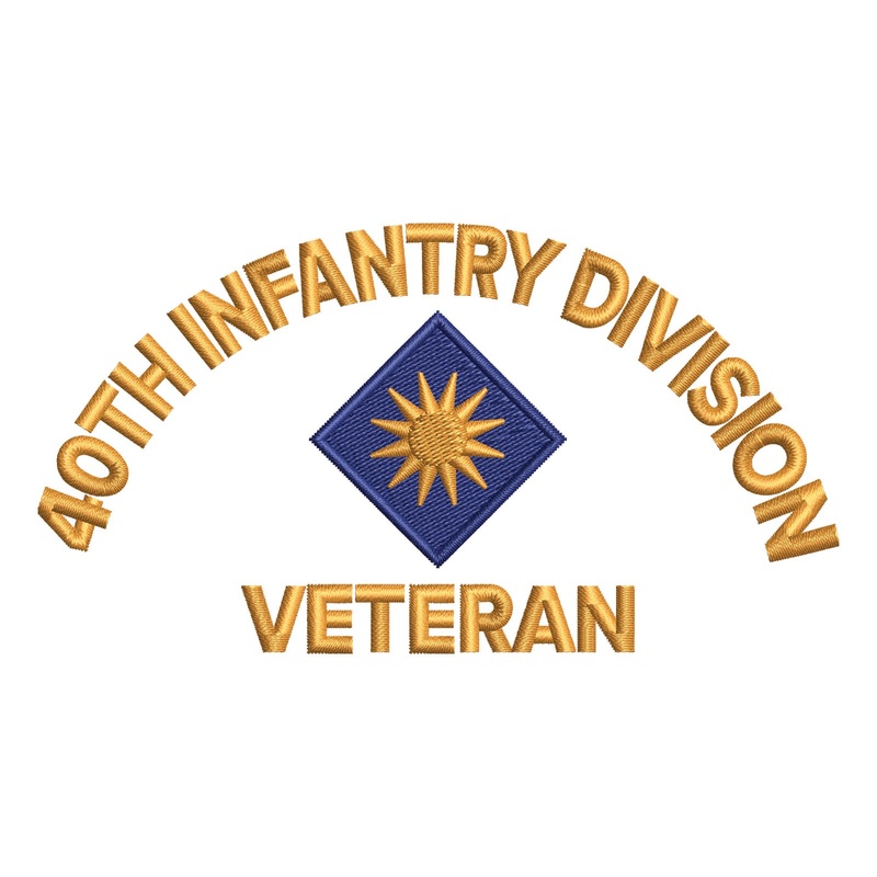 U.S. Army 40th Infantry Division Symbol U.S. Army 40th Infantry Division Symbol One Size
