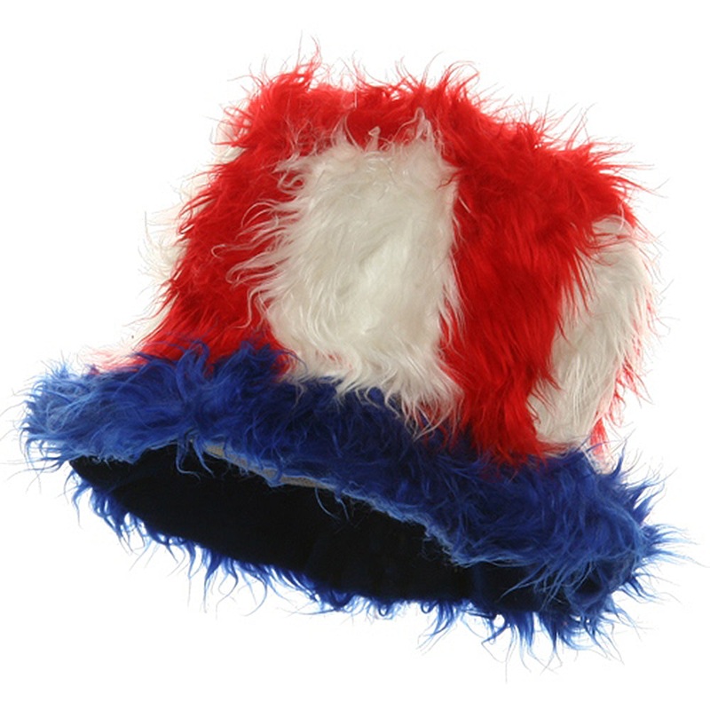 Uncle Sam Top Hat Rainbow One Size