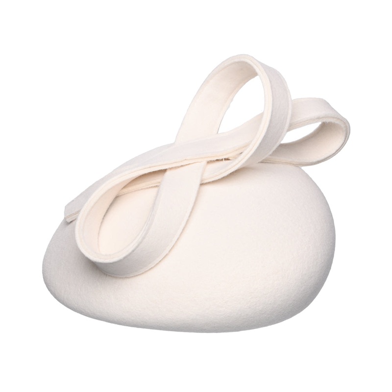 Whiteley Jenny Wool Pillbox Hat – Winter White 1-Size