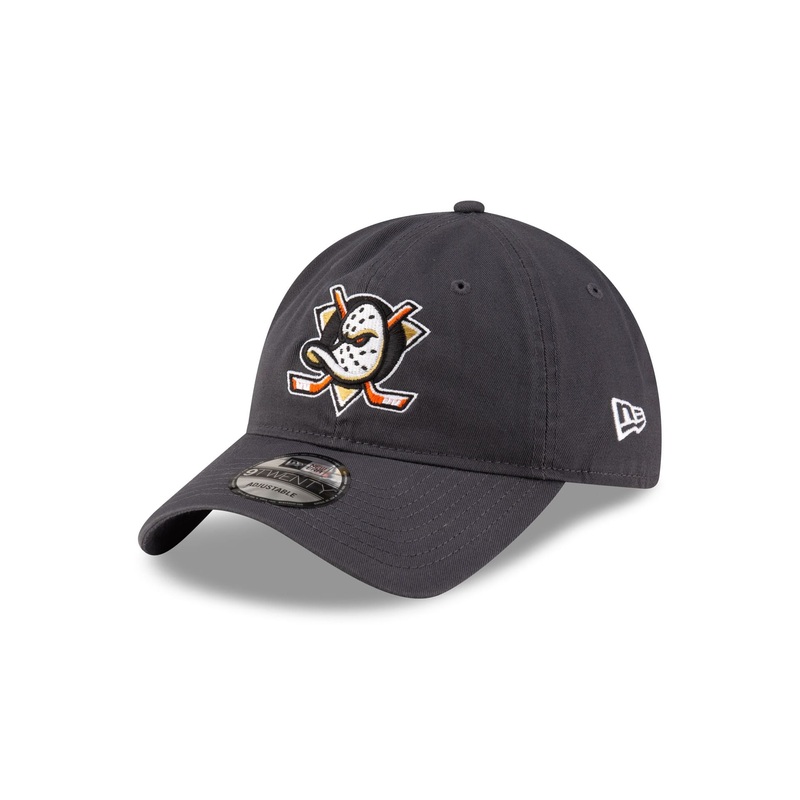 Anaheim Ducks Gray 9TWENTY Adjustable Hat One Size
