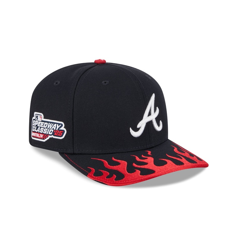 Atlanta Braves Speedway Classic 9SEVENTY Stretch-Snap Hat One Size