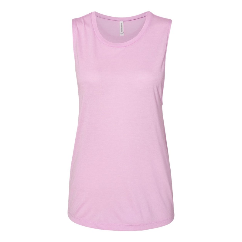 Bella + Canvas 8803 Women’s Flowy Scoop Muscle Tank – Lilac Lilac S
