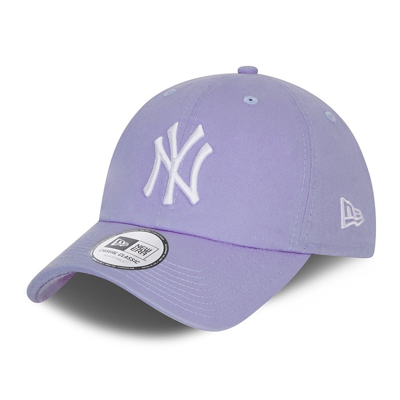 New Era 9TWENTY New York Yankees Baseball Cap – MLB Washed Casual Classic – Lavender Adjustable