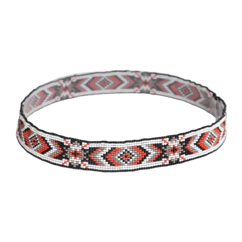 Shane | Beaded Black Hat Band Black
