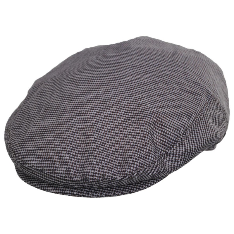 Wholesale Talbot Cotton Micro Houndstooth Ivy Cap B2B Pre-Pack CHARCOAL 1S-3M-4L-3XL-1XXL