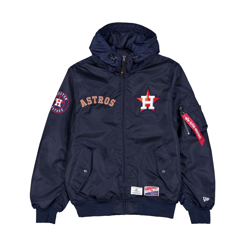 Alpha Industries x Houston Astros L-2B Hooded Bomber Jacket S