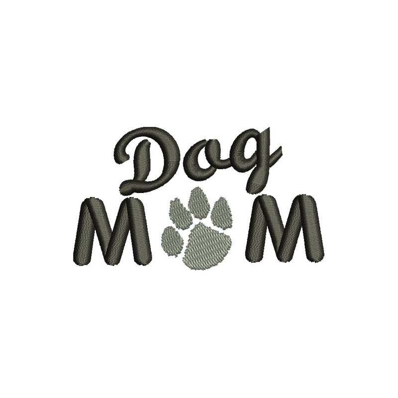 Dog Mom Words with Paw Default Title One Size