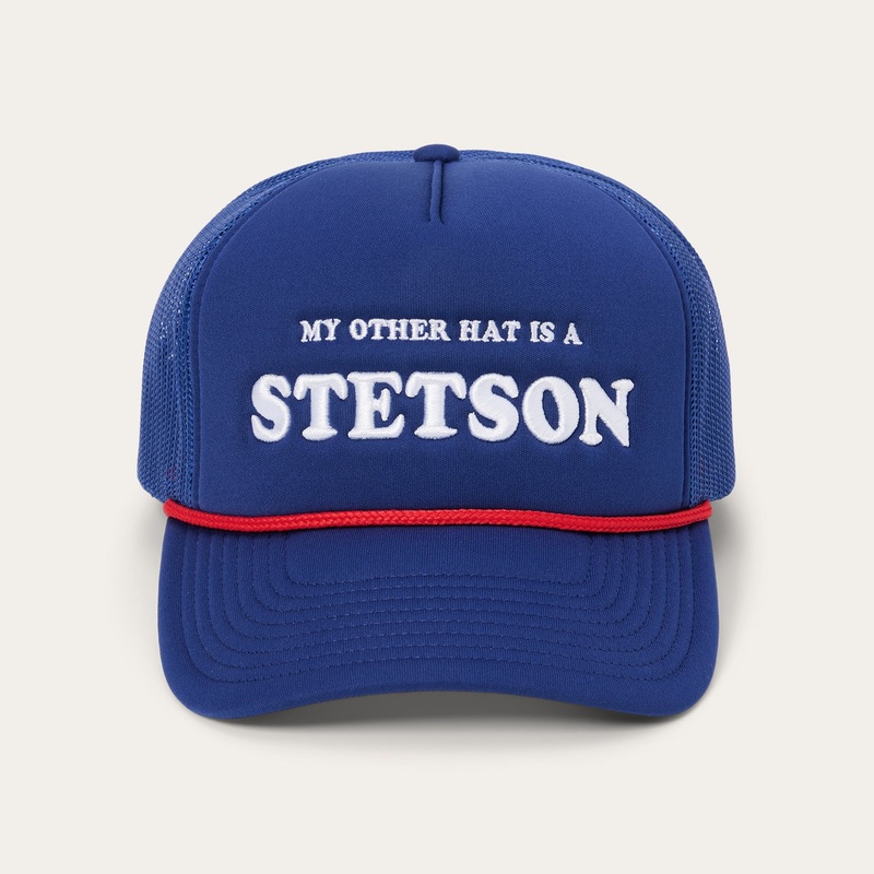 My Other Hat Is A Stetson Trucker Cap Royal O/S