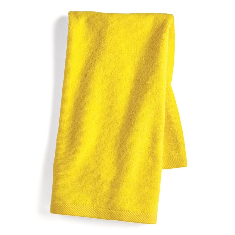 Q-Tees Deluxe Hemmed Hand Towel – T300 Black
