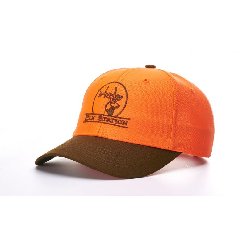 Richardson 884 Blaze Crown with Duck Cloth Visor Hat Blaze Orange/Buck