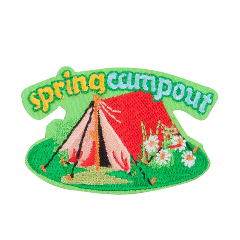 Spring Season Camp Out Patches Lt Green One Size