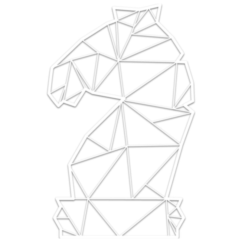 White Chess Knight Default Title One Size
