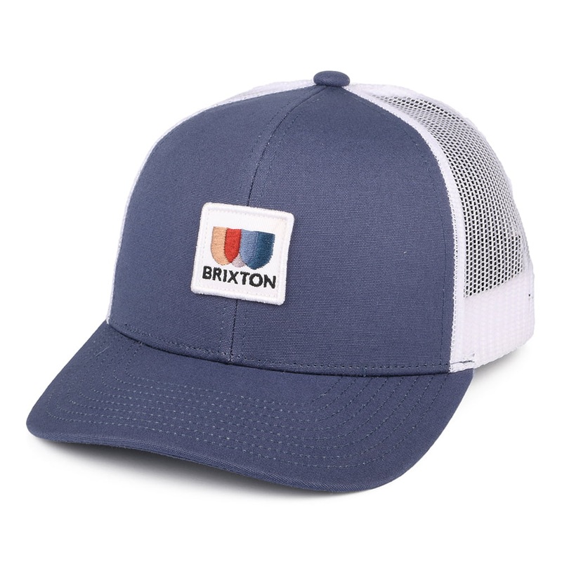 Brixton Hats Alton X MP Trucker Cap – Blue Adjustable