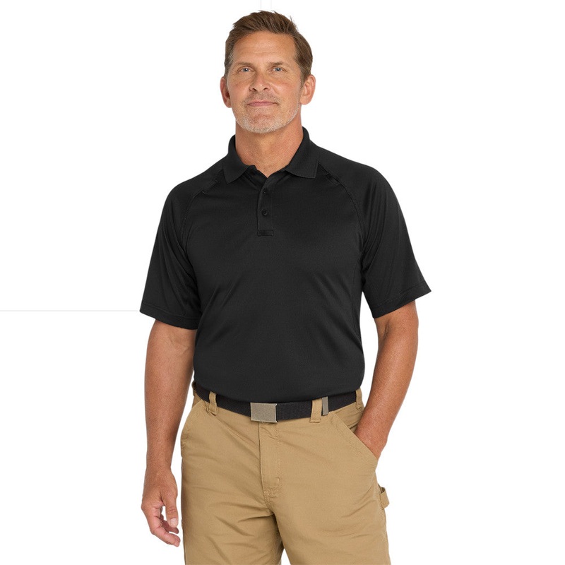 CornerStone TLCS410 Tall Select Snag-Proof Tactical Polo Black LT