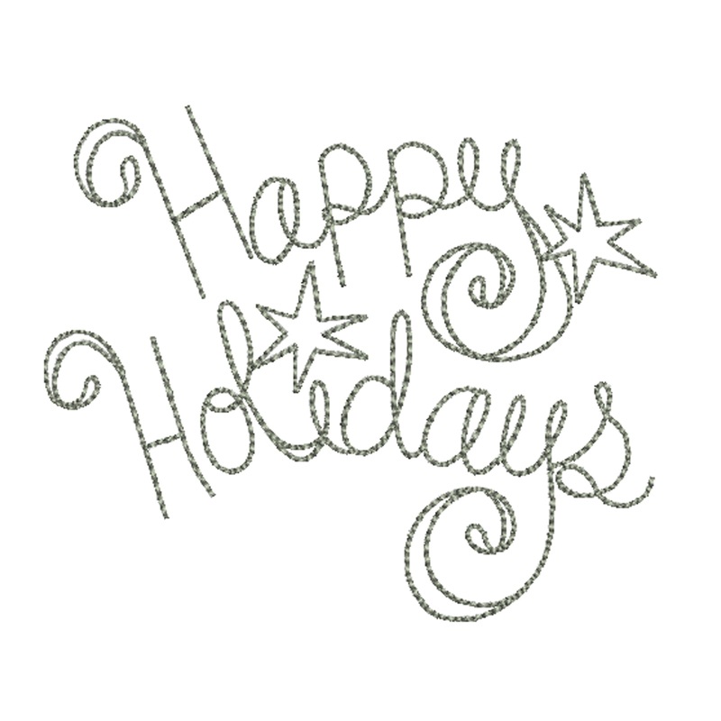 Glitter Happy Holiday Logo Default Title One Size
