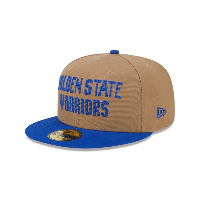 Golden State Warriors Classic 8-Bit Wordmark 59FIFTY Fitted Hat 7
