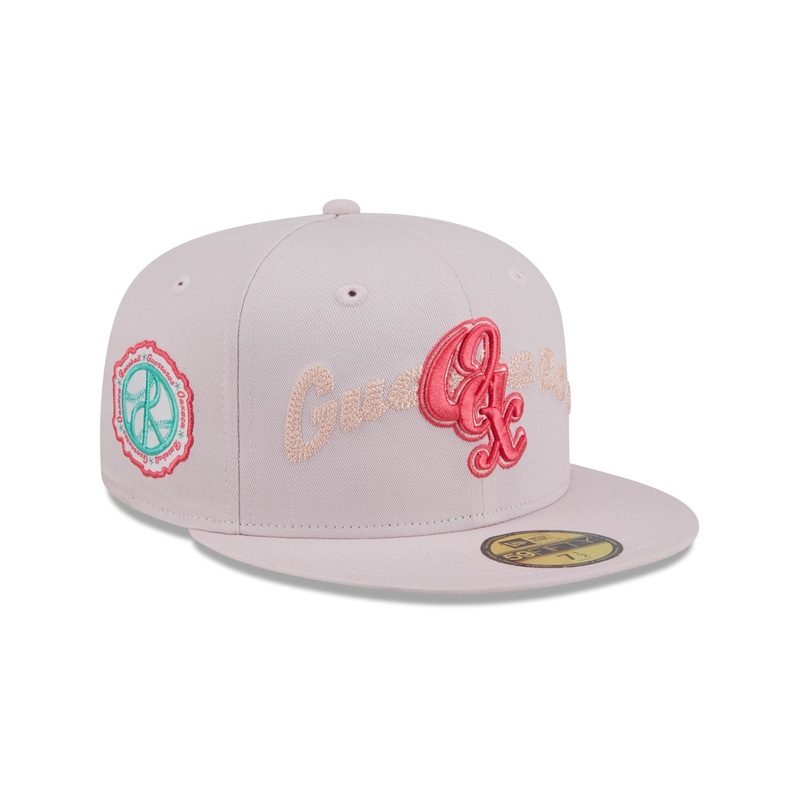 Guerreros de Oaxaca Stacked Wordmark 59FIFTY Fitted Hat 7