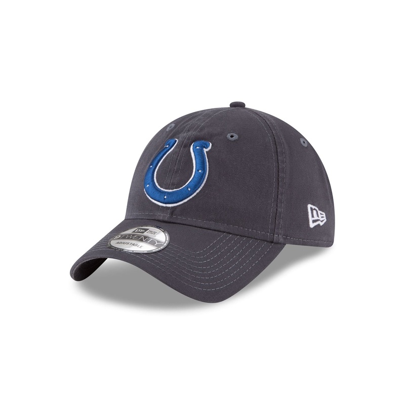 Indianapolis Colts NFL Core Classic Graphite 9TWENTY Adjustable Hat One Size