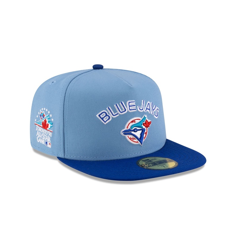 Just Caps Sky Blue Toronto Blue Jays 59FIFTY A-Frame Fitted Hat 7