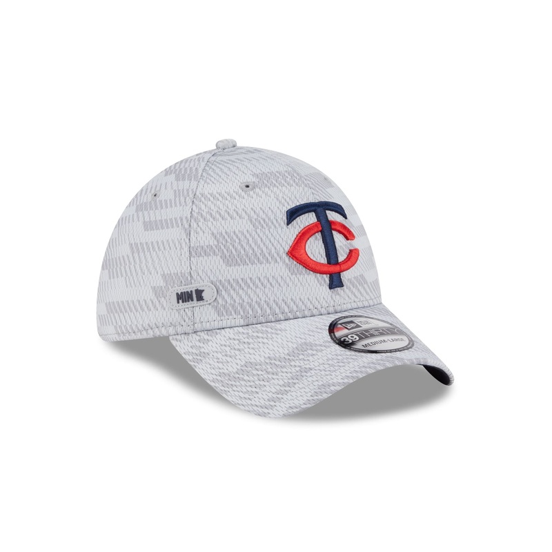 Minnesota Twins 2025 Clubhouse Gray 39THIRTY Stretch Fit S/M
