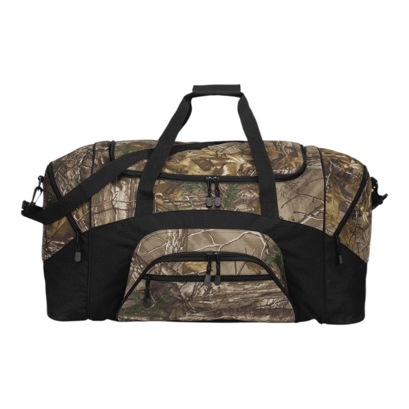 Port Authority BG99C Camouflage Colorblock Sport Duffel Realtree Xtra/ Black