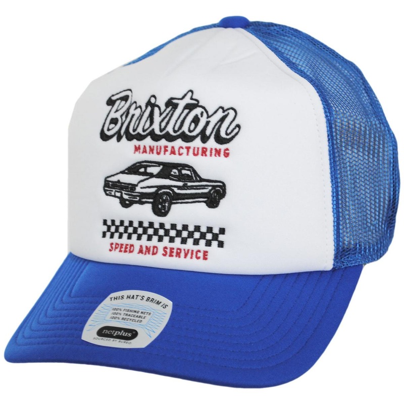 Speed & Service HP NetPlus Foam Mesh Snapback Trucker Baseball Cap ELECTRIC BLUE ADJUSTABLE