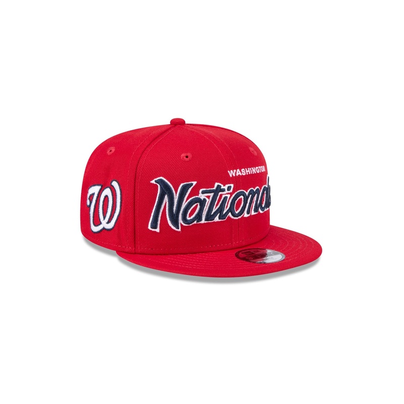 Washington Nationals Script Kids 9FIFTY Snapback Hat One Size