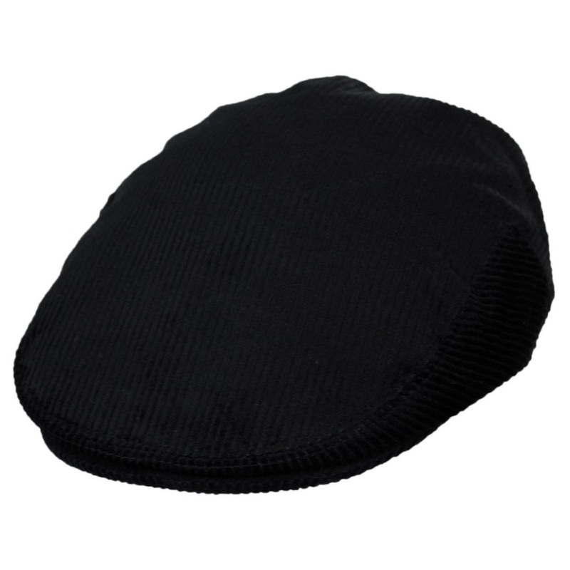 Wholesale Corduroy Ivy Cap B2B Pre-Pack BLACK 1S-3M-4L-3XL-1XXL